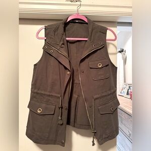Army green utility vest